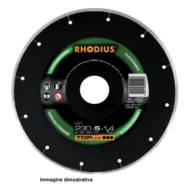 Vendita online Disco diamantato Rhodius per ceramica 115x5,0x1,2